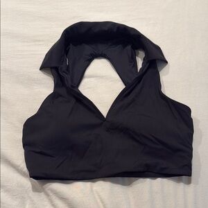 Black Halter Crop Top
